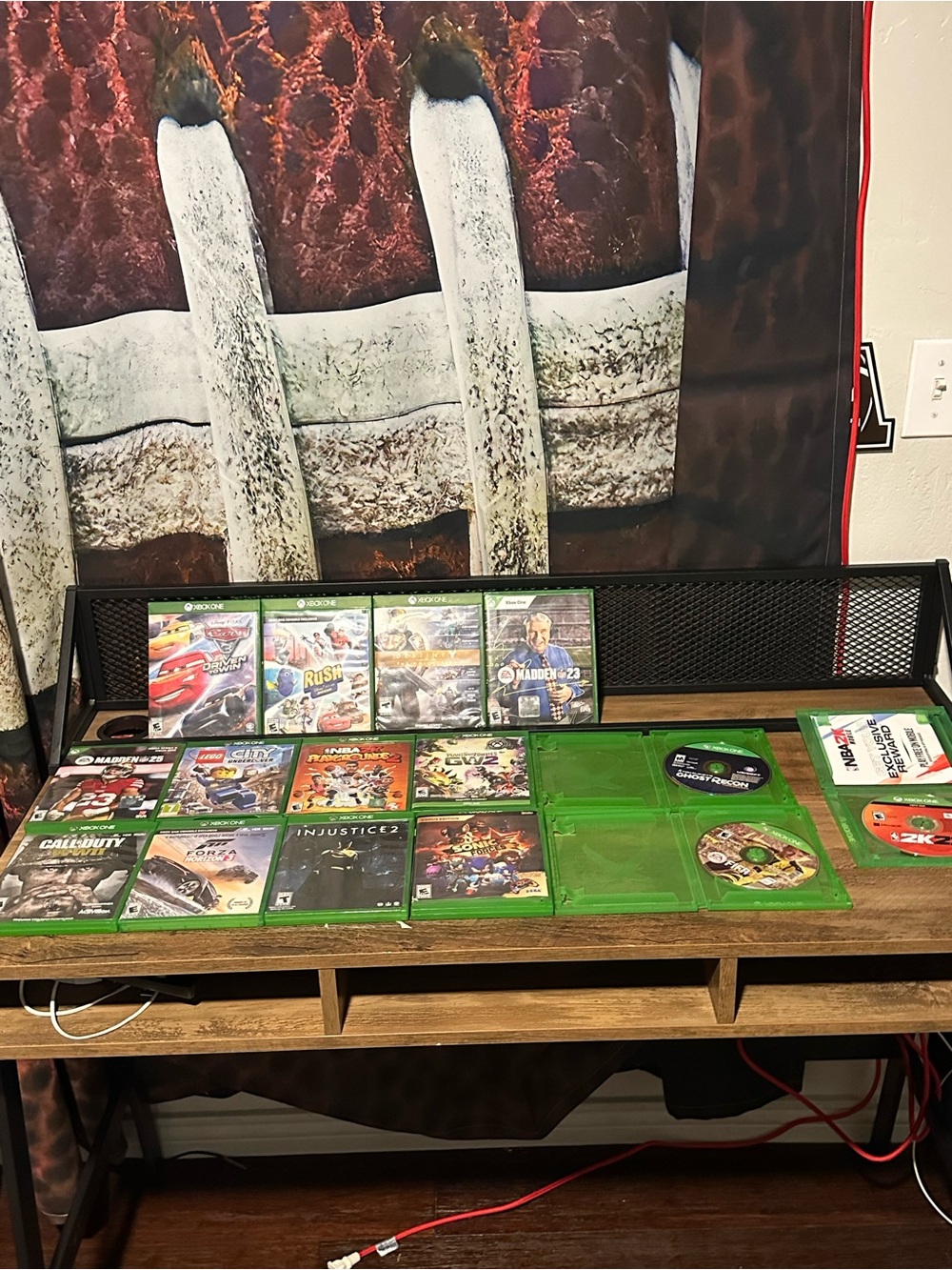 Xbox One Game Bundle with Green Cases - Mixed Titles